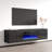 Floating 70.9" Modern TV Stand with Electric Fireplace, High Gloss Finish, Wall-Mounted-71337404