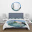 Cigogne blanche sur le marais - Ensemble de housse de couette traditionnel - Microfibre de polyester-66393173