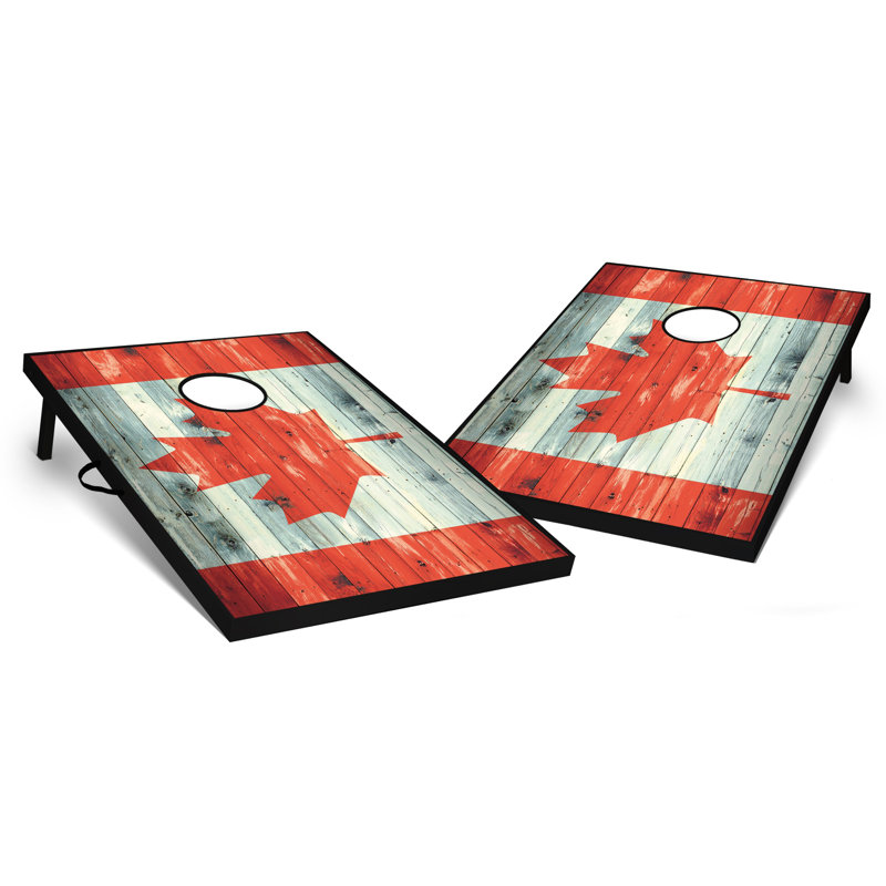 Ensemble de cornhole rustique 2 'x 3' 2 pouces