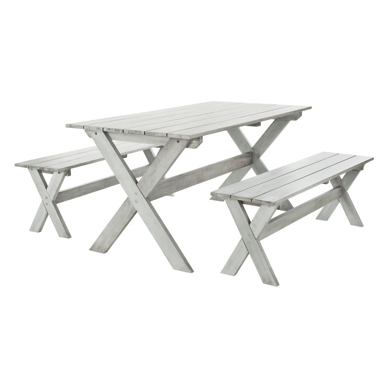 Ensemble repas 3 pièces Marina, gris