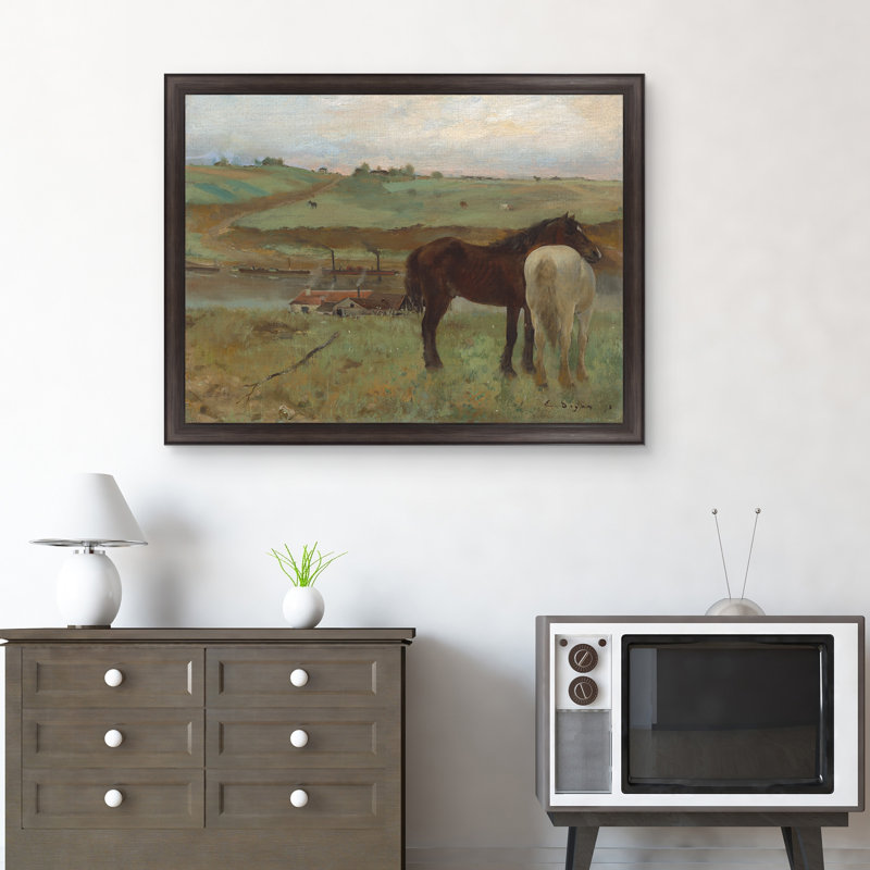 Chevaux dans un pré
