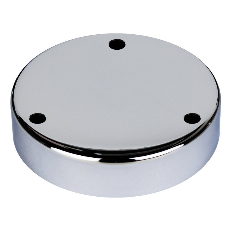 Luminaire suspendu Perla, Blanc givré, Chrome