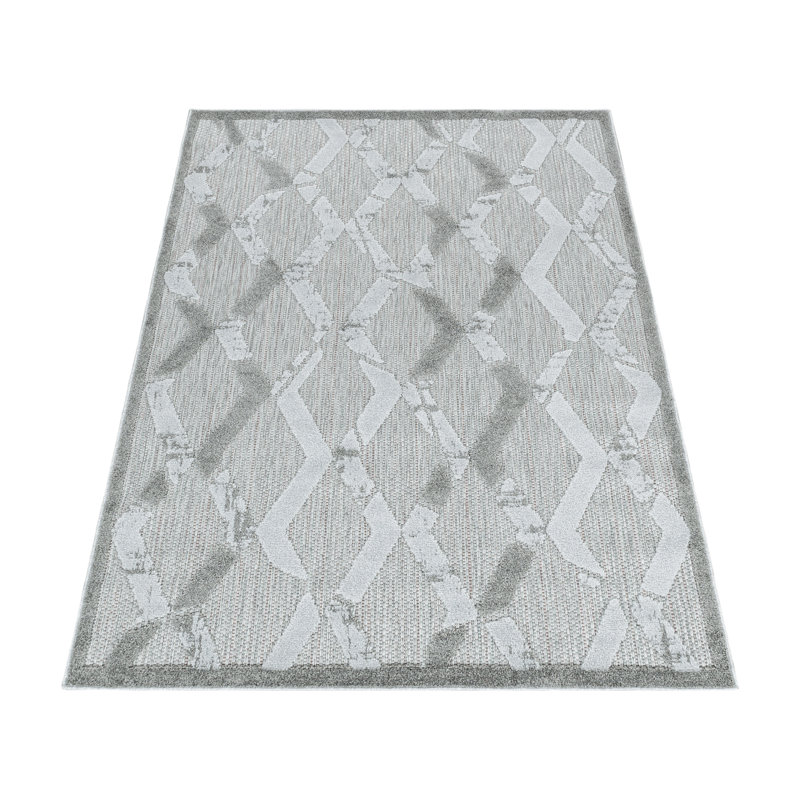 Retrograde Geometric Indoor / Outdoor Area Rug, Rectangle 200 x 290cm