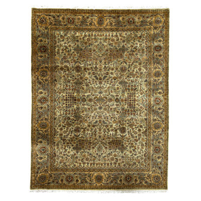 One-of-a-Kind Rectangle 9'1" x 12' Hand Knotted Area Rug