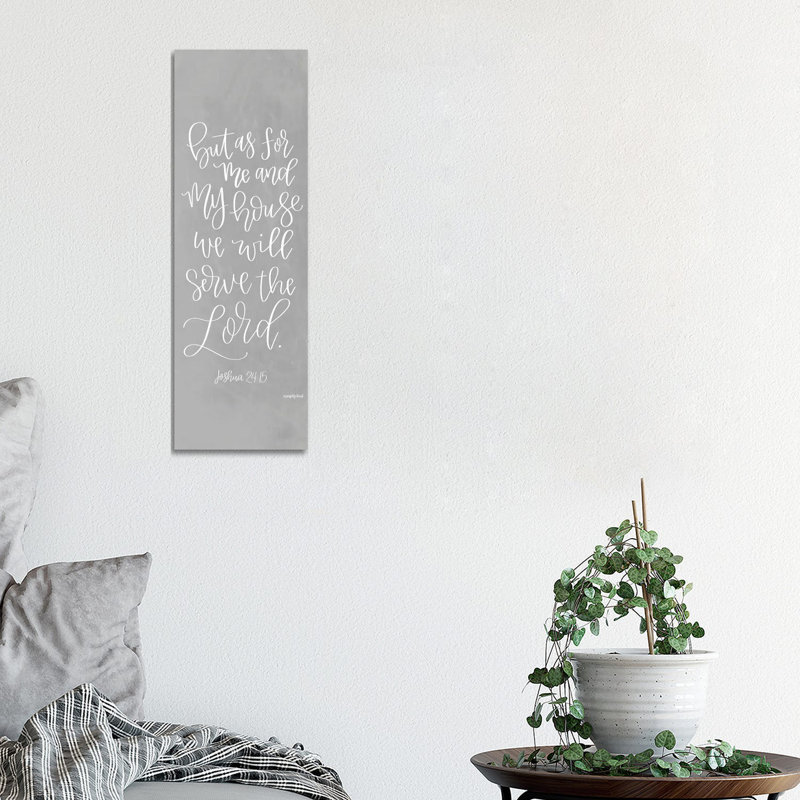 Serve The Lord by Imperfect Dust - Wrapped Canvas Panoramic Print, 30.48 cm H x 91.44 cm W