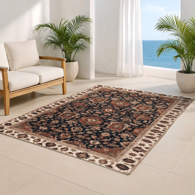 Tapis d'intérieur et d'extérieur brun Persian, Rectangulaire 2 pi x 3 pi