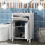 Ensemble de meuble-lavabo 24 po avec lavabo en céramique, luxueux meuble-lavabo compact, 2 portes à fermeture en douceur-102717322