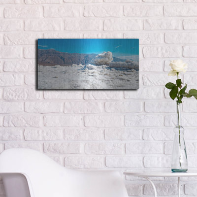  'Death Valley - Badwater Basin Salt' by Epic Portfolio Metal Wall Art, 24" x 12"