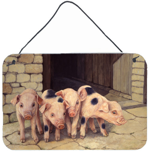 « porc porcelets » par daphné baxter, reproduction de la plaque d’impression