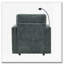 Chaise longue en chenille avec rangement-1153513388