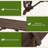 Outsunny 2-Person Wooden Wagon Wheel Bench-1487986962