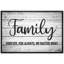 «Family Forever, For Always, No Matter What», reproduction d'art sur toile encadrée-679216724-679216727