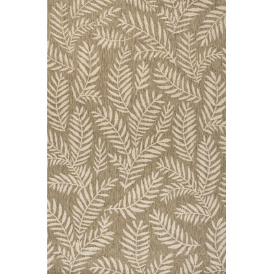 Mease Nevis Palm Frond Brown/Beige Indoor/Outdoor Rug