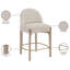 Tabouret de comptoir rembourré en tissu Maud-121555373