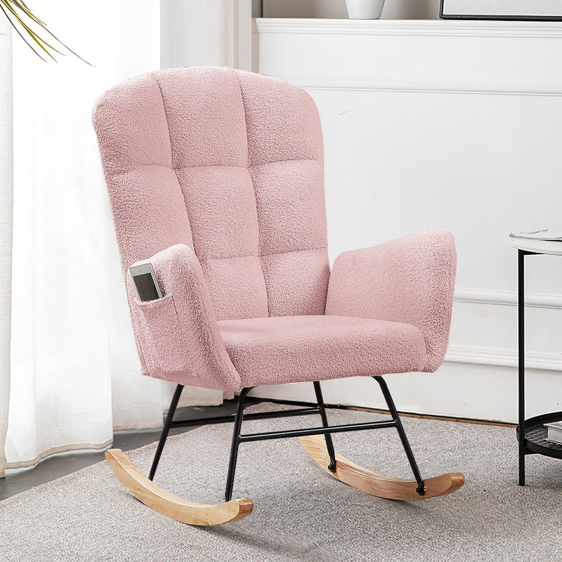 Chaise berçante Latonga, Rose