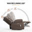 Fauteuil inclinable et pivotant surdimensionné Latitude Run® pour adultes avec chaleur et massage-1575222953