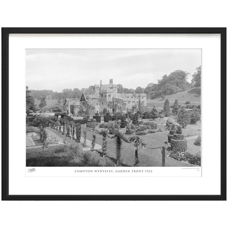 Compton Wynyates, Garden Front 1922 by Francis Frith - Single Picture Frame Print, 60cm H x 80cm W x 2.3cm D