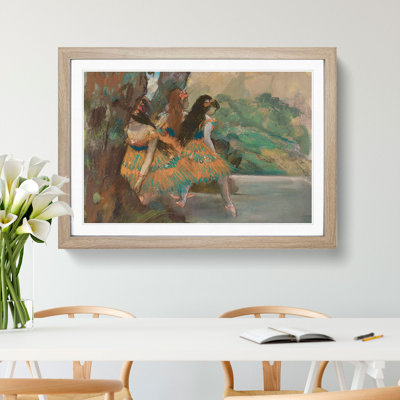 Ballet Ballerina Dancers on Stage by Edgar Degas - Picture Frame Painting