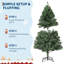 Arbre de Noël 6 pi avec lumières DEL, sapins de Noël épineux réalistes haut de gamme, arbre de Noël des Fêtes avec charnières en métal-1135716402