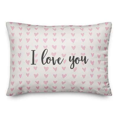  I Love You Throw Pillow