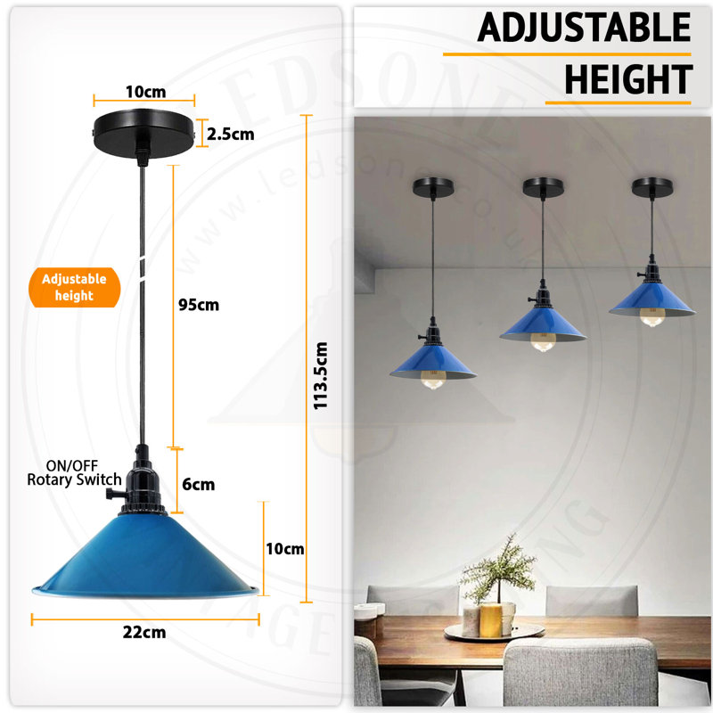 Fidel 1 - Light Single Pendant, Orange
