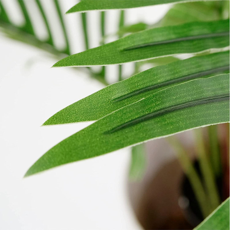 Arbre artificiel en pot, arbre de soie artificiel Areca, H 57 po x l 13 po x P 13 po, Bleu