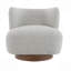Fauteuil d'appoint en tweed Lisa