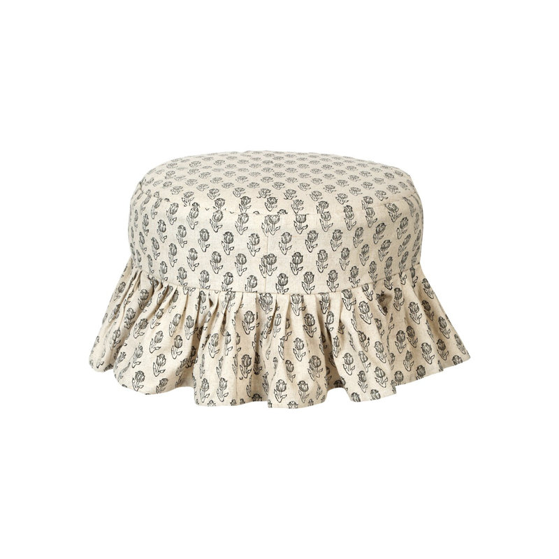Housse pour tabouret de bar Farmhouse Hand Block , H 6,5 po x l 14 po x P 4,5 po, Red Floral