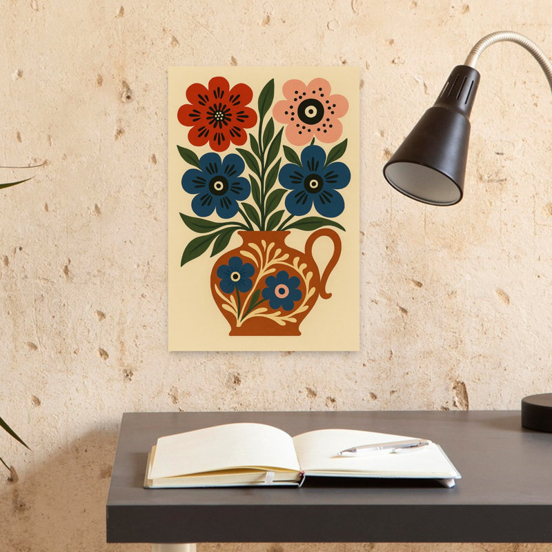 Reproduction d'art mural Folk Art, 18" H x 12" W