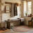 55.1" Solid Wood Bench, Rustic Entryway Bench