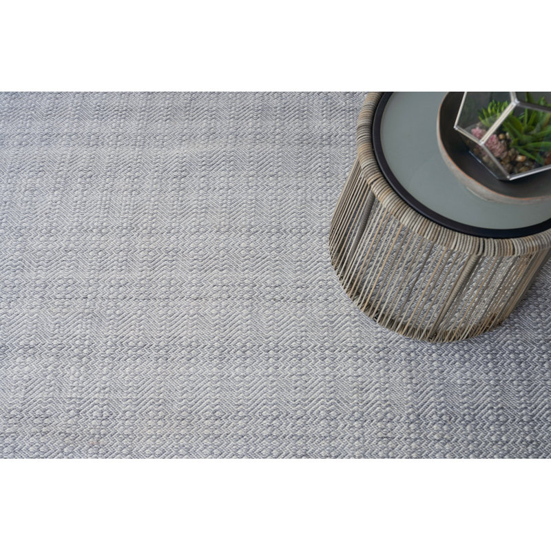 Echo Geometric Area Rug in Ivory, Rectangle 8' x 10'