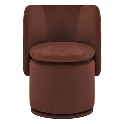 Adrielle Swivel Linen Dining Chair