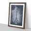 A Moody Eiffel Tower in Paris France - Picture Frame Graphic Art Print-55629671-55629672