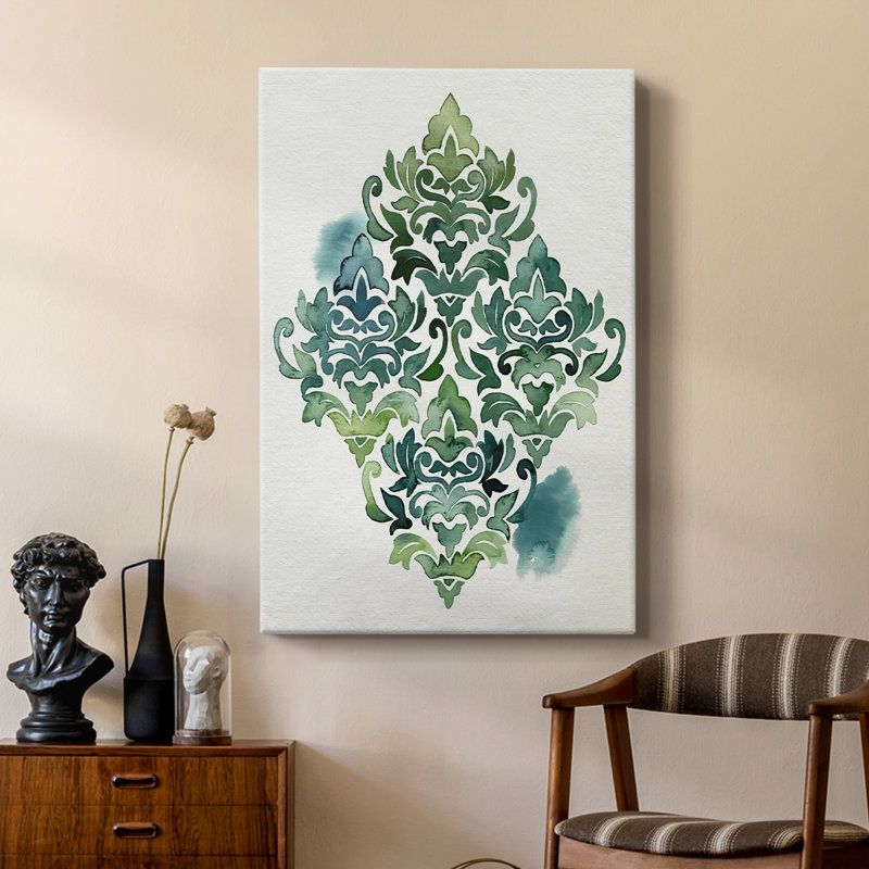 Algue et azule à motif I - galerie Cavas sur mesure