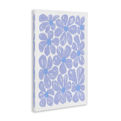 Blue Blooms Patterned Canvas, design by Martina Pavlova
