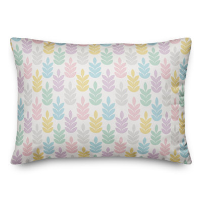 Housse et insert de coussin rectangulaire pastel