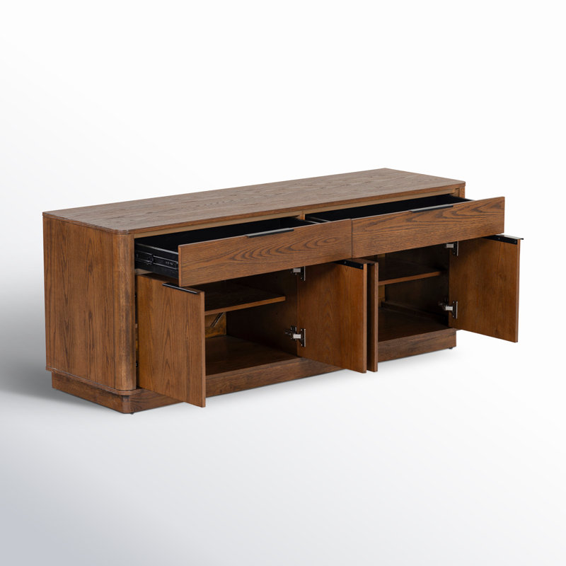 Gabrietta Media Console TV Stand, Medium Oak