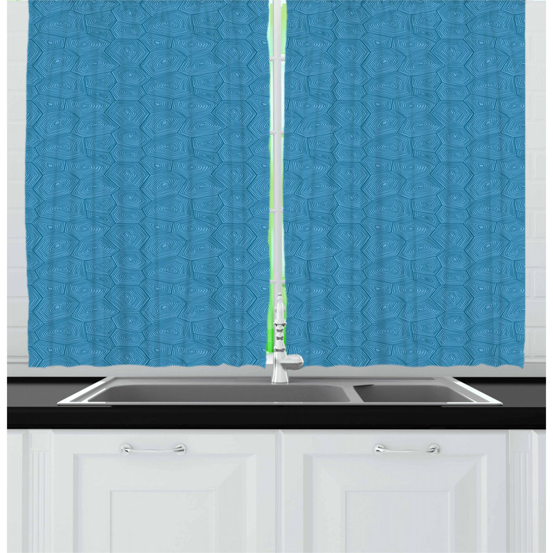 Geometric Tailored Kitchen Curtain