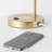  Elizabeth 16 in. Modern LED Gold Desk Lamp with USB and Wireless Charging