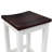 Traneshia 3 Piece Counter Height Drop-Leaf Dining Table and Chairs Set, Walnut/White