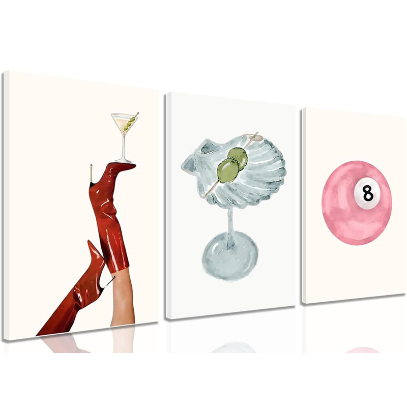 3 Piece No Frame Print on Canvas