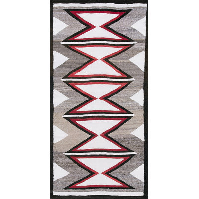 Antique Small Scatter Size Navajo Flat Weave Native American Rug