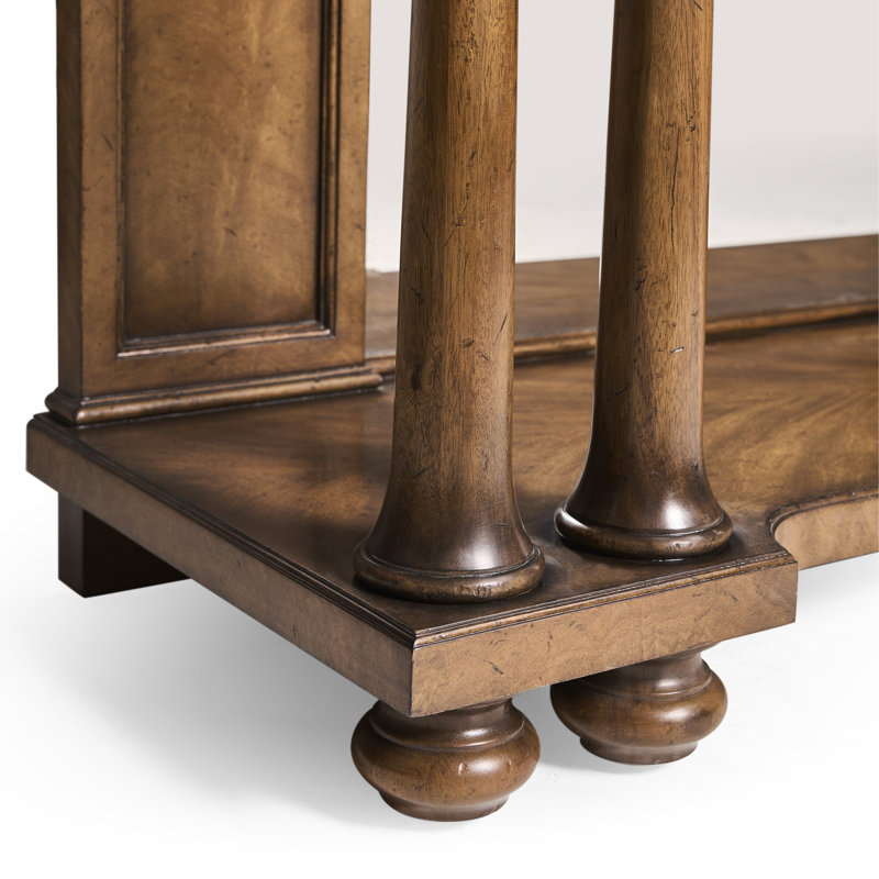 JC Traditional 72'' W Marble Console Table