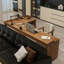 Bureaux en bois massif en L noyer clair-107727419-107727416