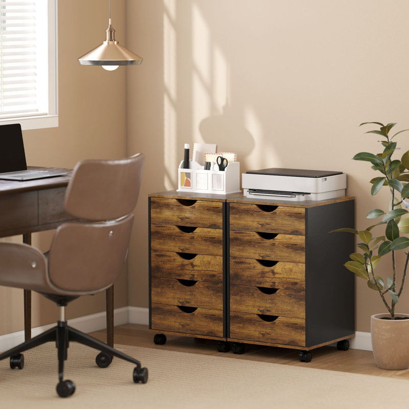 40cm Wide 5 -Drawer File Cabinet
