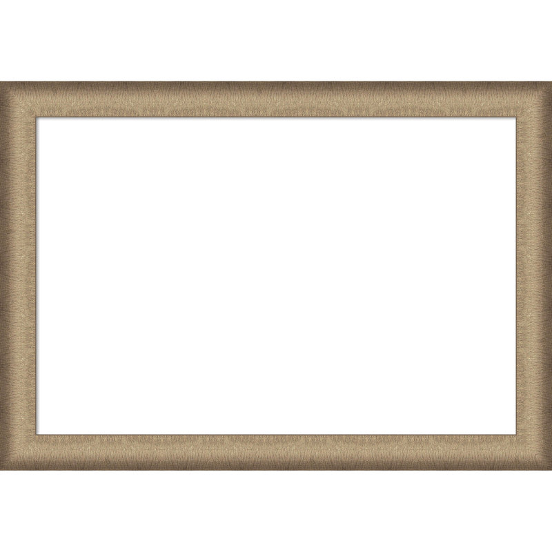 Elegant Brushed Framed Dry Erase Magnetic Board Organization Boards, 29" H x 41" W