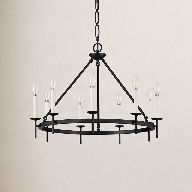 Copley 9-Light Chandelier, Black