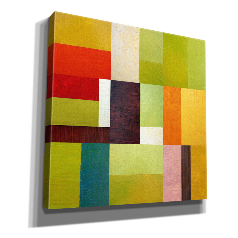 «Color Study Abstract 2» par Michelle Calkins, estampe numérique sur toile, H 18 po x l 18 po x P 0,75 po