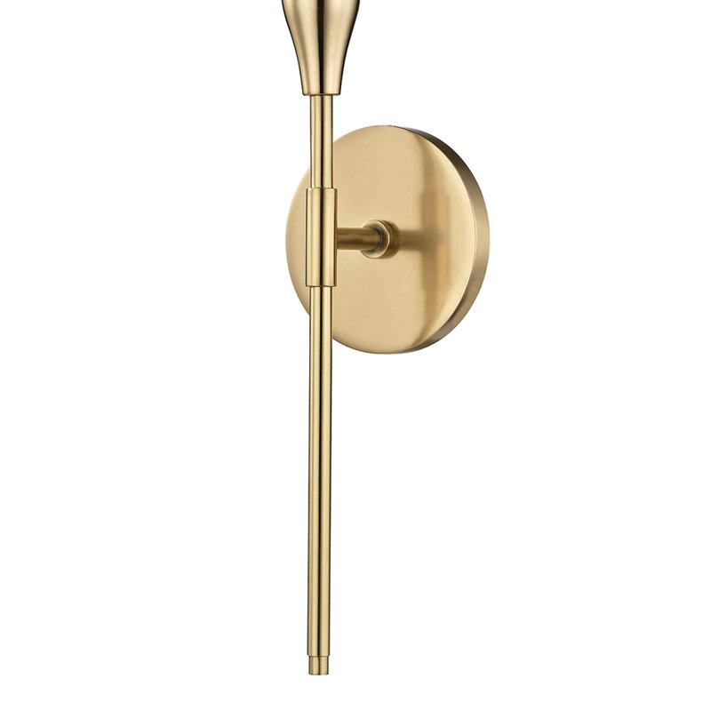 Ronal Armed Sconce, Aged Brass