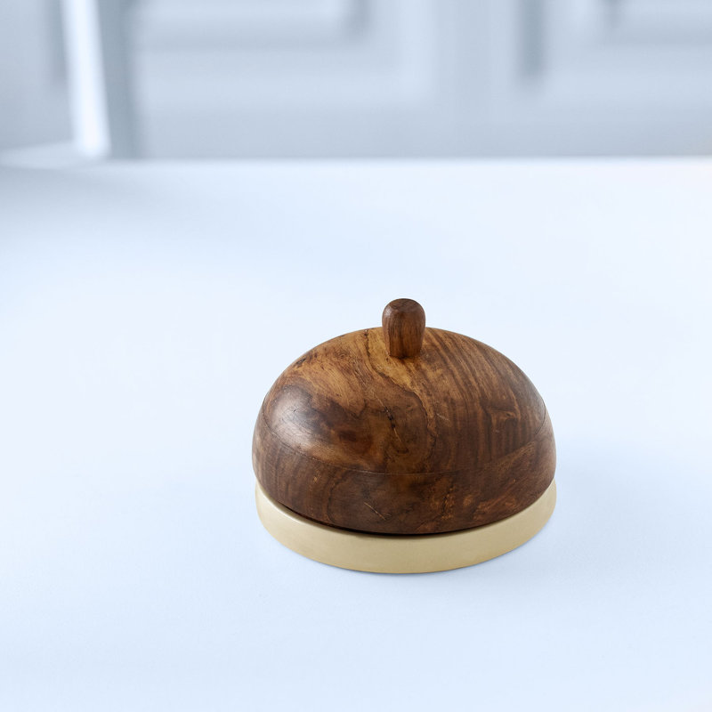 Lily Manor Ceramic Butter Dish, Brown/Beige